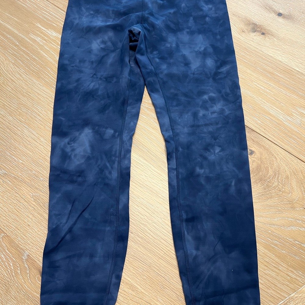 lululemon athletica Navy Tie-Dye Leggings